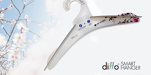 Garment on Hanger example: Ditto smart hanger technology.