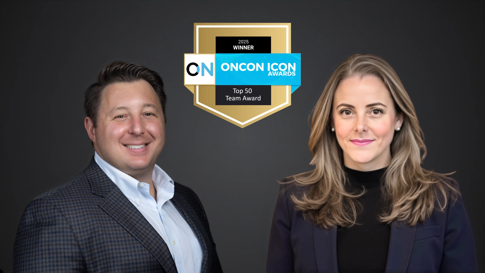 OIA Global team featured with OnCon Icon Awards 2025 Top 50 Team Award badge